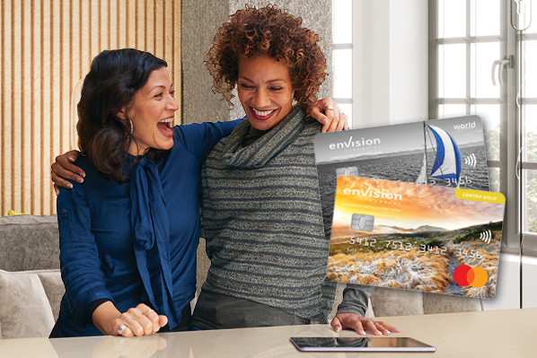 two women hugging and laughing